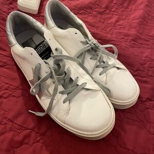 Golden Goose White and Silver Women's Shoes